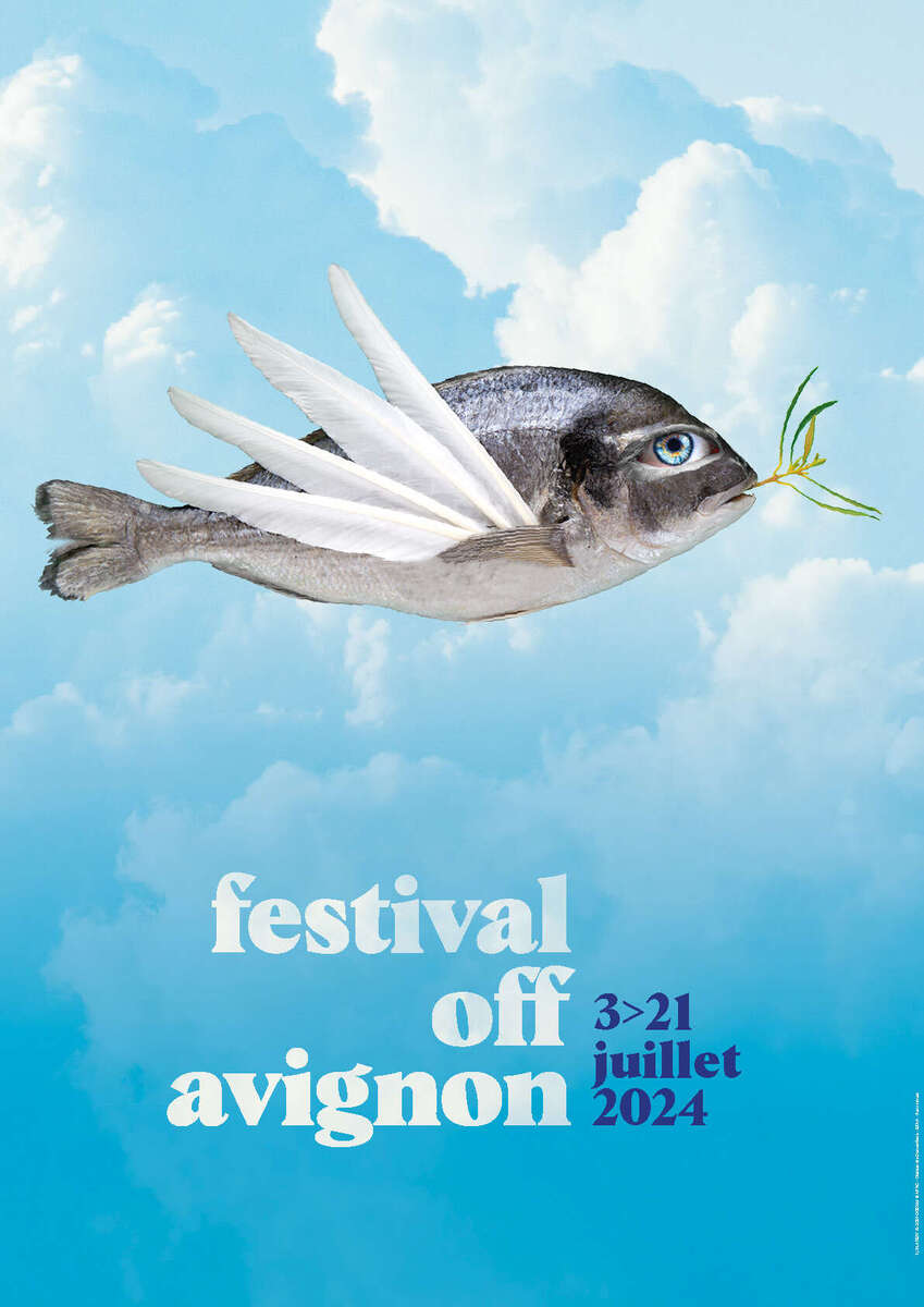 0 Photo de l'revue_presse' Avignon : un poisson de la paix pour l’affiche du festival Off 2024