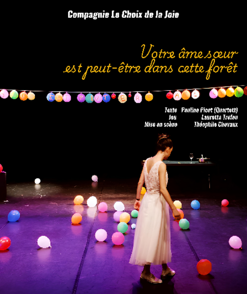 Affiche du spectacle Votre âme sœur est peut-être dans cette forêt