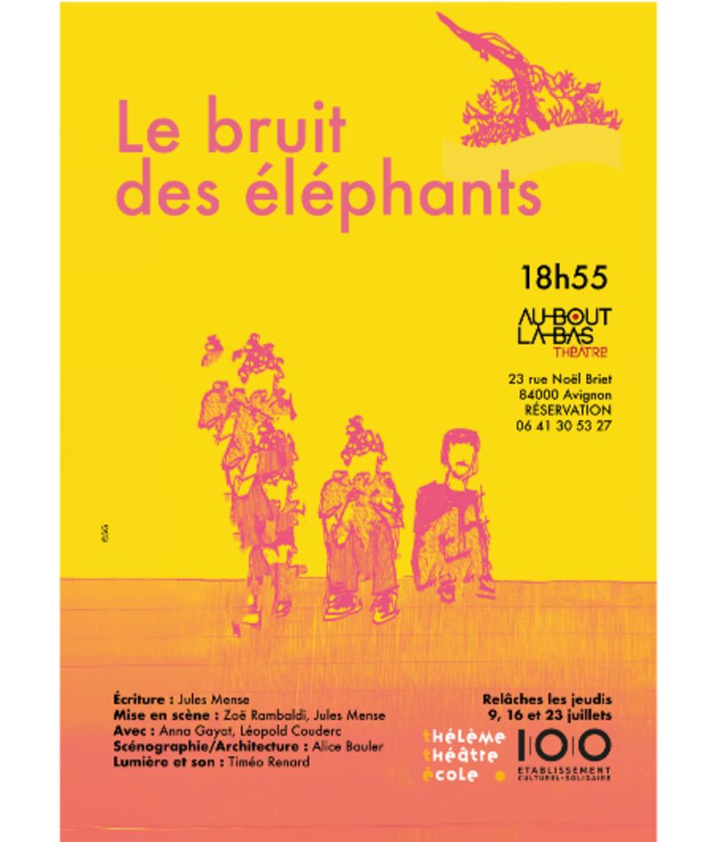 Affiche du spectacle Le bruit des éléphants