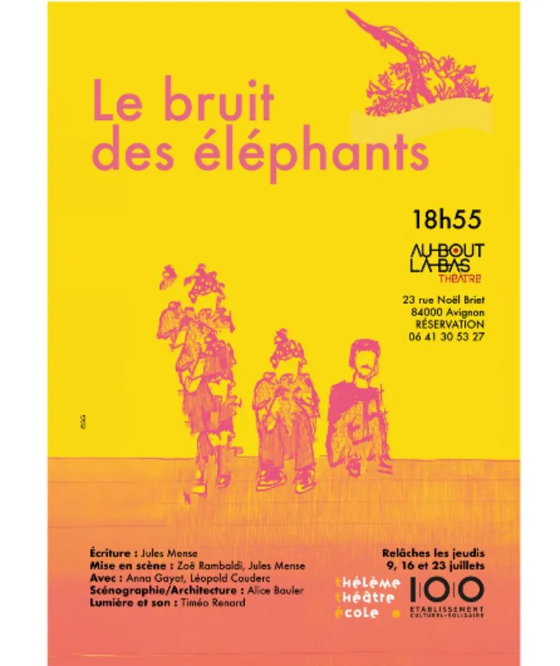 Affiche du spectacle Le bruit des éléphants