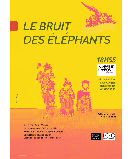 Affiche du spectacle Le bruit des éléphants