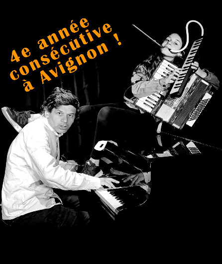 Affiche du spectacle Spectacle inclassable ! (chanson déjantée et piano acrobatique)