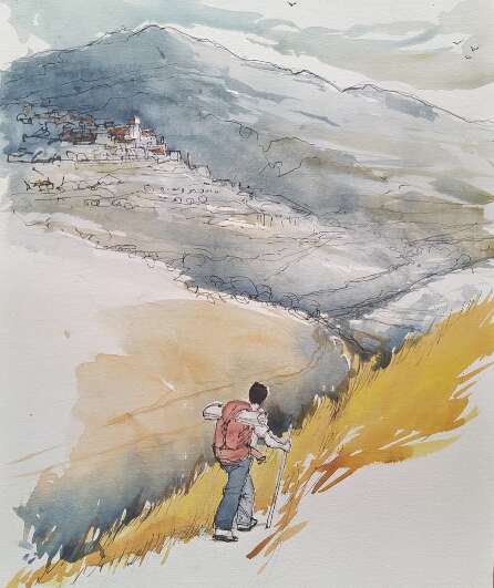 Affiche du spectacle Un pied devant l'autre