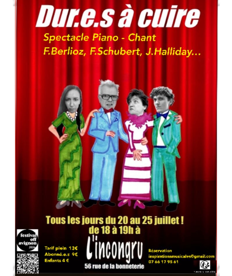 Affiche du spectacle Les dur.e.s à cuire