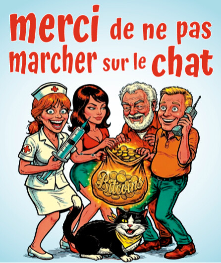 Affiche du spectacle Merci de ne pas marcher sur le chat