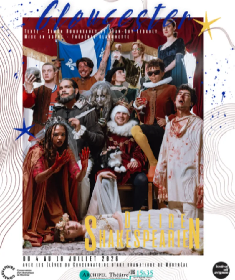 Affiche du spectacle Gloucester : Délire Shakespearien