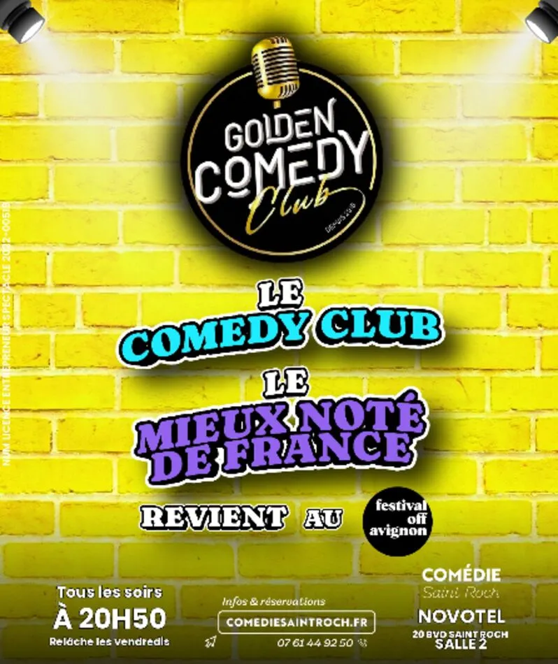 Affiche du spectacle Golden Comedy Club