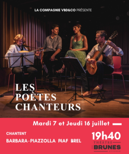 Affiche du spectacle Les poètes chanteurs