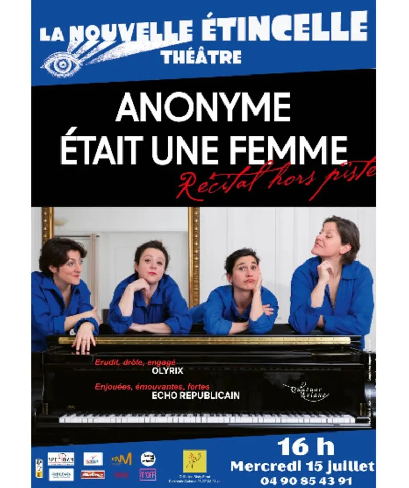 Affiche du spectacle Anonyme était une femme - récital hors piste