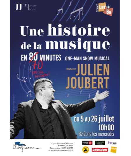 Affiche du spectacle Une histoire de la musique en 70 minutes