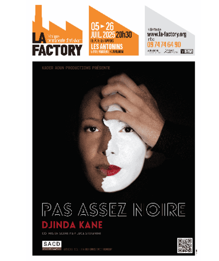Affiche du spectacle Djinda Kane - Pas assez noire