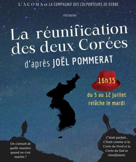 Affiche du spectacle la réunification des 2 Corées
