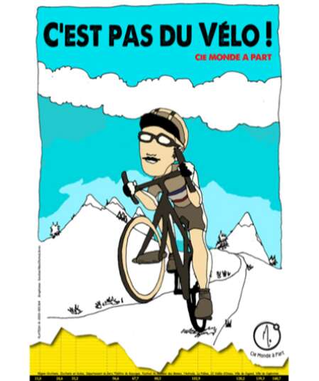 Affiche du spectacle C'est pas du vélo!