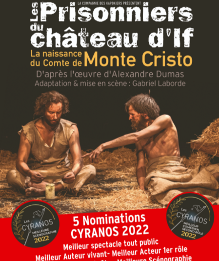 Affiche du spectacle Les Prisonniers du Château d'If
