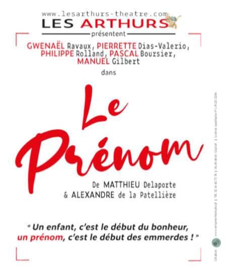 Affiche du spectacle Le prénom