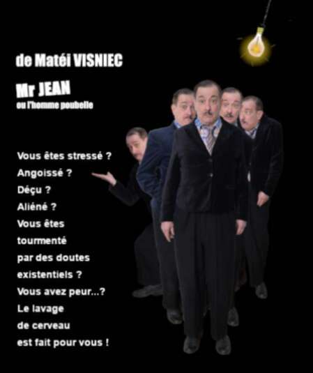 Affiche du spectacle Mr Jean ou l'homme poubelle