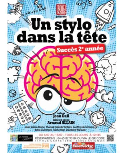 Affiche du spectacle Un stylo dans la tête
