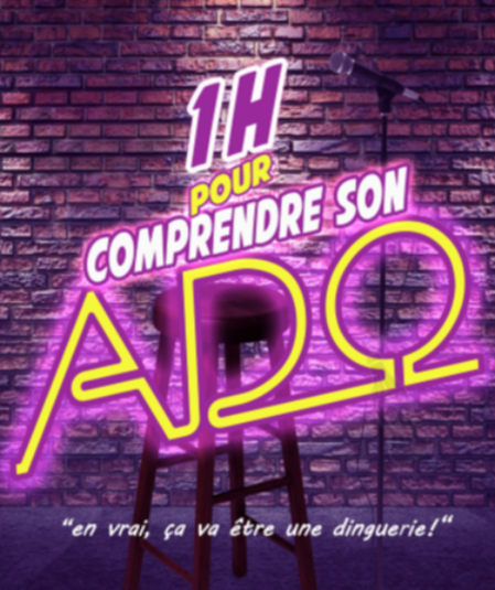 Affiche du spectacle 1h pour comprendre son ado