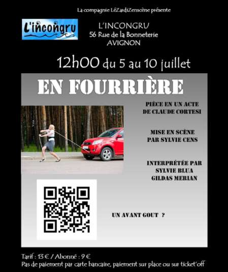 Affiche du spectacle En fourrière