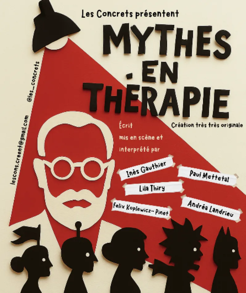 Affiche du spectacle Mythes en Thérapie