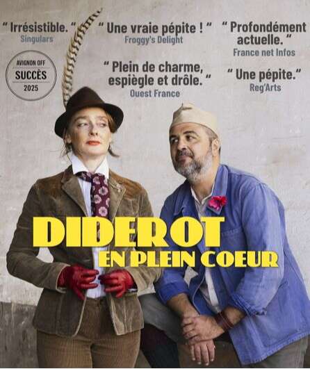 Affiche du spectacle Diderot en plein cœur