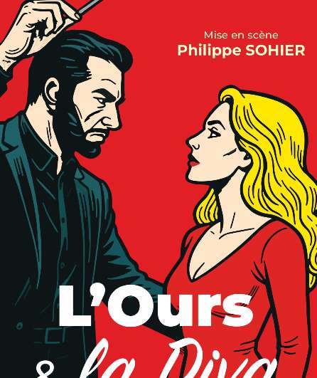 Affiche du spectacle l'ours et la diva