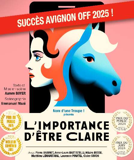 Affiche du spectacle L'importance d'être Claire