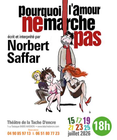 Affiche du spectacle Pourquoi l'amour ne marche pas