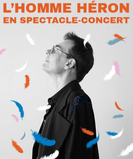 Affiche du spectacle L'Homme Héron en spectacle-concert