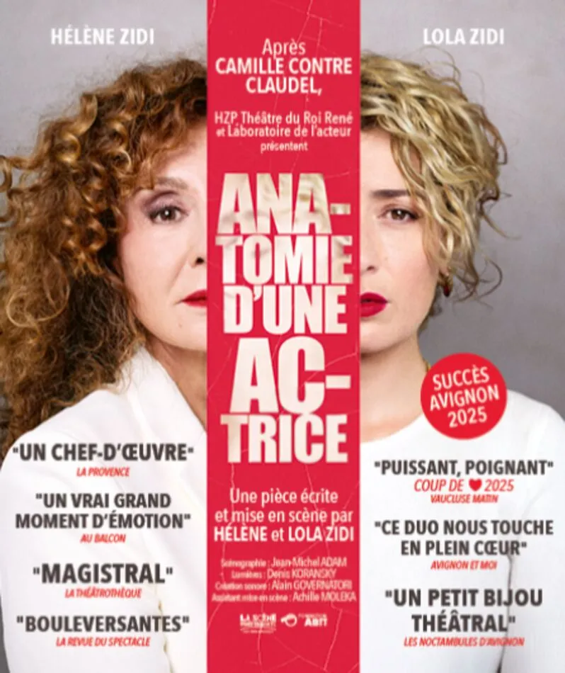 Affiche du spectacle Anatomie d'une actrice