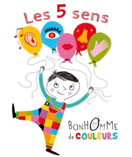 Affiche du spectacle Les 5 sens de Bonhomme de couleurs