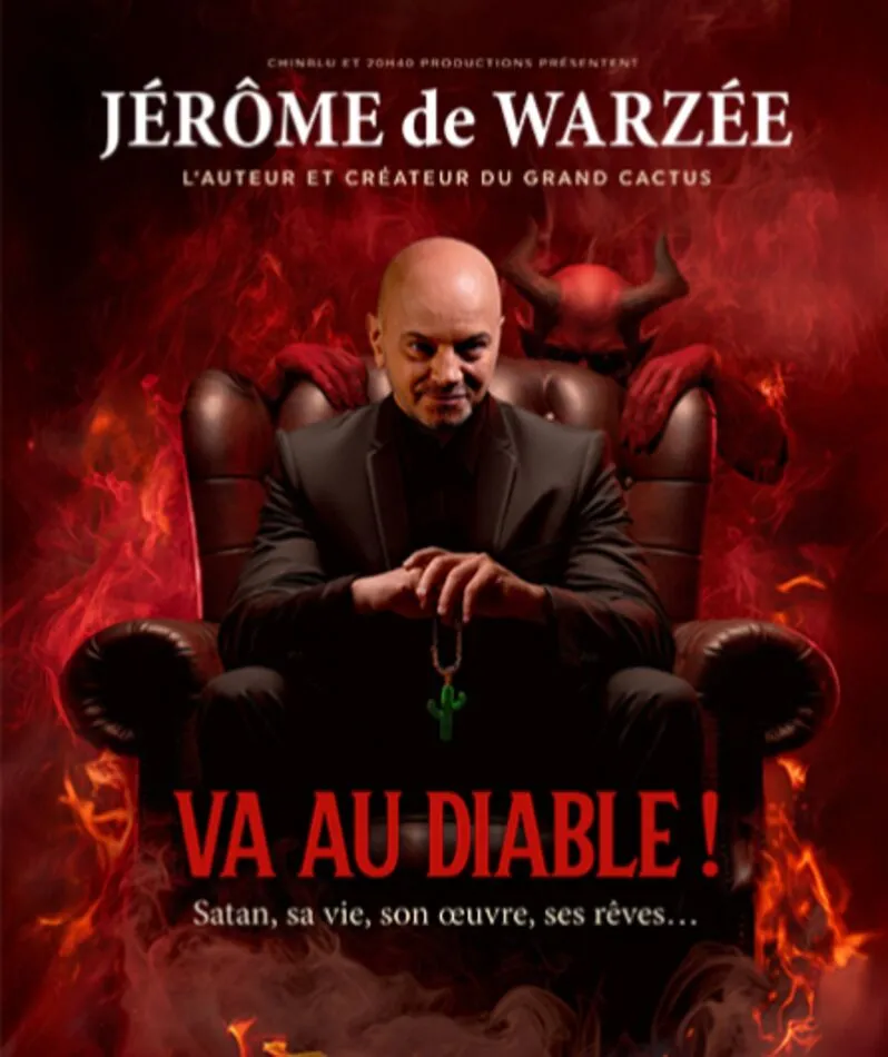 Affiche du spectacle Jérôme de Warzée - va au diable !