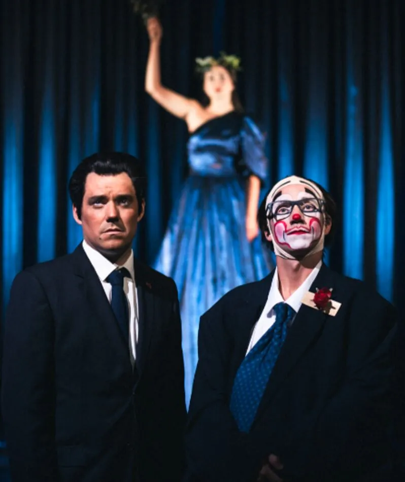 Affiche du spectacle Sarkhollande (comédie identitaire)