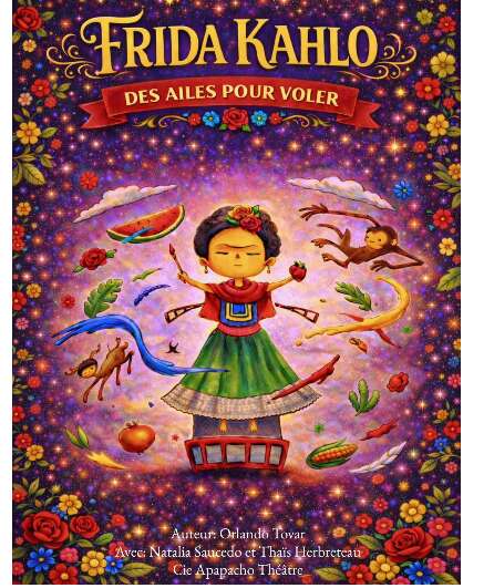 Affiche du spectacle Frida Kahlo : des ailes pour voler