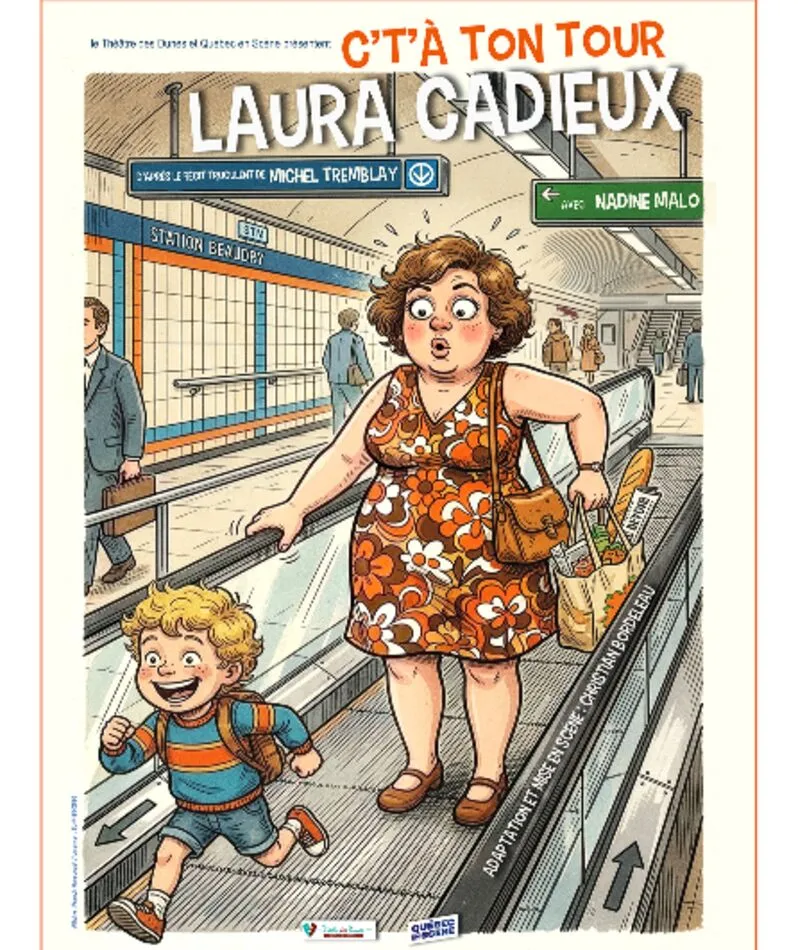 Affiche du spectacle C't'à ton tour, Laura Cadieux