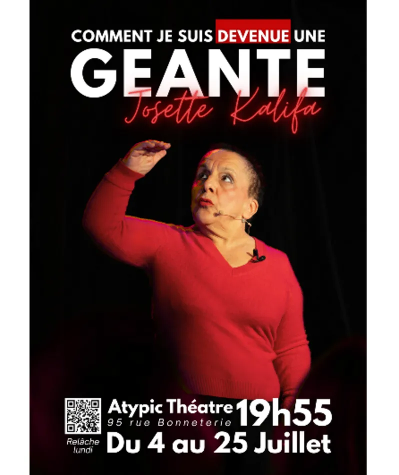 Affiche du spectacle comment je suis devenue une géante
