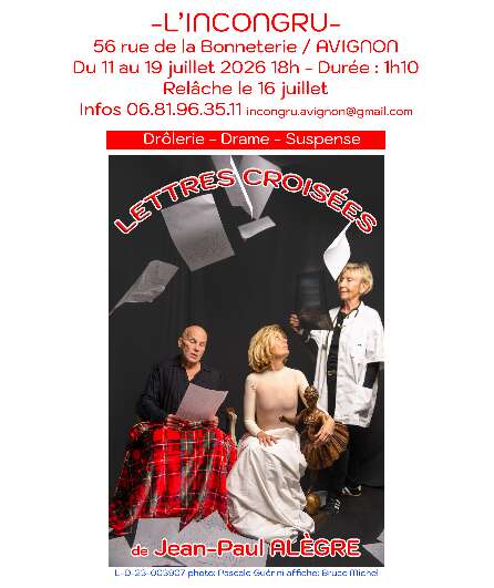 Affiche du spectacle Lettres croisées