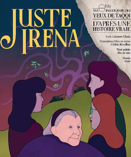 Affiche du spectacle Juste Irena