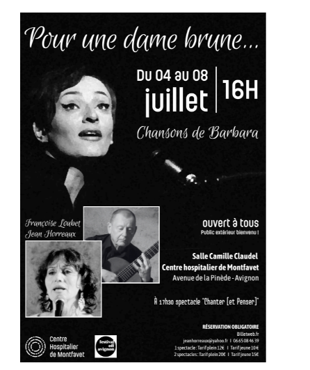 Affiche du spectacle Pour une Dame brune