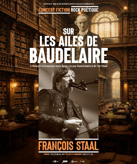 Affiche du spectacle Sur les ailes de Baudelaire