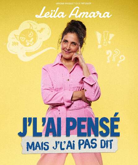 Affiche du spectacle J'l'ai pensé mais j'l'ai pas dit !