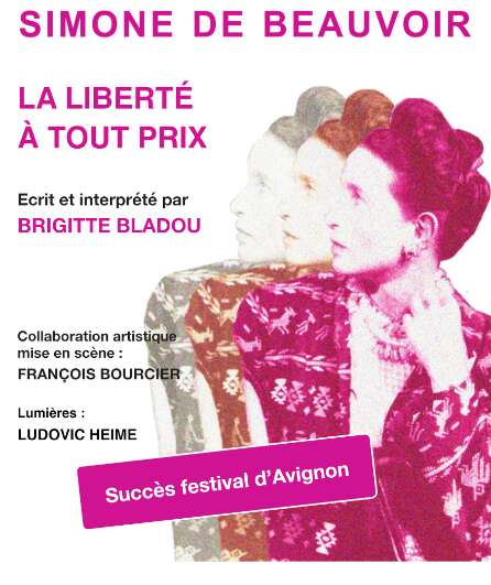 Affiche du spectacle Simone de Beauvoir 