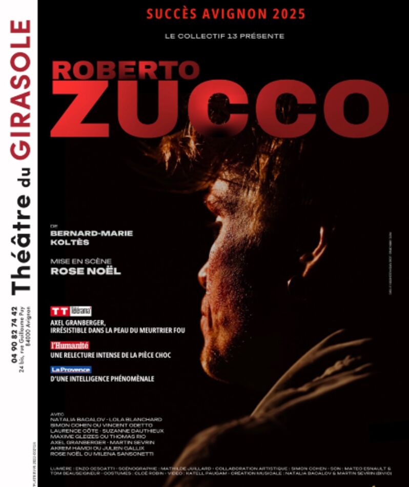 Affiche du spectacle Roberto Zucco